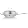 Fissler Original-Profi Collection® Stainless Steel Wok w/ Lid, 12-Inch Stainless Steel in Gray | 7.1 H x 12.8 W in | Wayfair 4009209380001