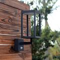 inowel Solar Outdoor Light Dusk to Dawn Wall Lantern Wireless LED Solar Outside Sconce IP54 Waterproof Aluminum/Plastic/Metal in Black/Gray | Wayfair