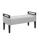 Martha Stewart Sloane Bench Polyester/Upholstered in Brown/Gray | 22 H x 42 W x 18 D in | Wayfair MT105-0168