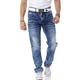 Regular-fit-Jeans CIPO & BAXX Gr. 30, Länge 32, blau (mid blue used) Herren Jeans Regular Fit