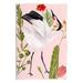 Stupell Industries Tropical Crane Bird Botanicals Wall Plaque Art By Melissa Wang in Black/Green/Red | 15 H x 10 W x 0.5 D in | Wayfair