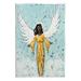 Stupell Industries Angel Wings Woman Portrait Wall Plaque Art By Jade Reynolds in Blue | 15 H x 10 W x 0.5 D in | Wayfair aq-933_wd_10x15