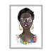 Stupell Industries Chic Bold Fashion Girl Giclee Art By Alison Petrie Wood in Black/Brown/Gray | 20 H x 16 W x 1.5 D in | Wayfair ar-437_gff_16x20