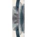 Blue/Gray 180 x 27 x 0.8 in Area Rug - Orren Ellis Rug Branch Drais Collection Modern Abstract Runner Rug White Blue | Wayfair