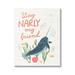 Stupell Industries Stay Narly My Friend Narwhal Canvas Wall Art By Nina Blue Canvas in Blue/Green/Pink | 30 H x 24 W x 1.5 D in | Wayfair