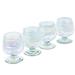 Orren Ellis Handmade Festival 4 Pieces 13 oz. Glassware Set Glass in White | 4.3 H x 3.5 W in | Wayfair C8A1CA0EDC4049ECBF51D9775A6BED01
