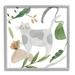 Stupell Industries Cottage Herbs Cat Arrangement Giclee Art By Melissa Wang Wood in Brown/Gray/Green | 24 H x 24 W x 1.5 D in | Wayfair