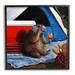 Stupell Industries Camping Tent Muskrat Picnic Giclee Art By Lucia Heffernan Wood in Blue/Brown/Red | 24 H x 24 W x 1.5 D in | Wayfair