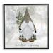 The Holiday Aisle® Christmas Is Gnoming Holiday Pattern by Livi Finn - Graphic Art on Wood in Brown/Gray/White | 17 H x 17 W x 1.5 D in | Wayfair