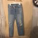 American Eagle Outfitters Jeans | American Eagle Outfitters Vintage Size 10 Ripped Jeans Super Soft And Comfy | Color: Blue | Size: 10