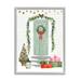 The Holiday Aisle® Christmas Presents Wreath Doorstep by Victoria Barnes - Graphic Art on Wood in Brown/Green/Red | 14 H x 11 W x 1.5 D in | Wayfair