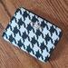 Kate Spade Bags | Kate Spade Ny Small Zip Around Card Case Wallet K9153 Black Hounds Tooth | Color: Black/White | Size: Os