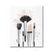 Stupell Industries Makeup Brushes Glam Tools Canvas Wall Art By Alison Petrie Canvas in Black/White | 20 H x 16 W x 1.5 D in | Wayfair