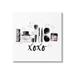 Stupell Industries Xoxo Various Glam Makeup Canvas Wall Art By Alison Petrie Canvas in Gray/Pink/White | 24 H x 24 W x 1.5 D in | Wayfair