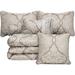 Red Barrel Studio® Rosse Silver/Brown Microfiber 7 Piece Comforter Set Polyester/Polyfill/Microfiber in Brown/Gray | Wayfair