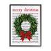 The Holiday Aisle® Merry Christmas Song Wreath by Lettered & Lined - Graphic Art on Wood in Brown/Green | 14 H x 11 W x 1.5 D in | Wayfair