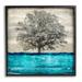 Stupell Industries Modern Turquoise Tree Collage Giclee Art By Eric Turner Canvas in Blue/Gray | 12 H x 12 W x 1.5 D in | Wayfair ar-137_fr_12x12