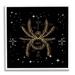 The Holiday Aisle® Starry Halloween Spider Insect by Lil' Rue - Graphic Art on Canvas in Black | 17 H x 17 W x 1.5 D in | Wayfair