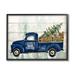The Holiday Aisle® Merry Christmas Blue Holiday by Kim Allen - Graphic Art on Wood in Brown | 16 H x 20 W x 1.5 D in | Wayfair