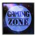 Stupell Industries Gaming Zone Pixel Sky Phrase Framed Giclee Art By Marcus Prime Canvas in Black/Indigo | 12 H x 12 W x 1.5 D in | Wayfair