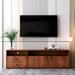 Orren Ellis Chotu TV Stand for TVs up to 75" Wood in Brown | 20.5 H x 63 W x 11.8 D in | Wayfair 3A0590DA7E3C424B88EA6B942FDC3791