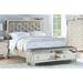 Rosdorf Park Aubreah Upholstered Storage Bed Metal in Brown/Gray | 58 H in | Wayfair BAA877453C604CF69DB47FD299C9E3E4