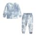 Baby Blankets And Headband Baby Blankets for Girls Kids Toddler Boy Girls Clothes Sports Casual Tie Dye Prints Long Sleeves Sweartershirt Elastic Waist Pants Set Outfit Girls 3 Piece Set