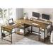 Latitude Run® L-Shape Desk w/ Hutch Wood/Metal in Black | 39 H x 59 W x 19.7 D in | Wayfair 65AD653767C34A1D92EA32A4BBF8FA0B