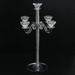 Rosdorf Park 20" Glass Tabletop Candelabra Glass in Gray | 20 H x 12 W x 12 D in | Wayfair 3469E4150795430193275912DB2E5105