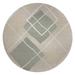 Brown/Gray 60 x 60 x 0.08 in Area Rug - Kieryn Area Rug By Foundry Select Polyester | 60 H x 60 W x 0.08 D in | Wayfair