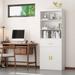 Red Barrel Studio® 71"H Free-Standing Bookcase Wood in White | 70.8 H x 23.6 W x 11.8 D in | Wayfair 40C1FE087CA74329AED1430C5978EF42