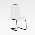 Latitude Run® Osean Side Chair Faux Leather/Upholstered in White | 38.58 H x 16.93 W x 20.47 D in | Wayfair 9BA02238C49A4D98B0CEDF8D84D45156