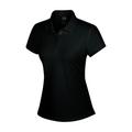 Adidas Ladies ClimaLite Sanded Jersey Polo - Black 16