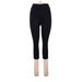 Adore Me Active Pants - High Rise Skinny Leg Cropped: Black Activewear - Women's Size Medium