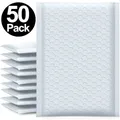 Enveloppes à bulles blanches étanches multi-tailles lot de 50 pièces sac d'expédition en mousse