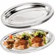 Plateau de service naren acier inoxydable grande assiette de service pour poisson dessert viande