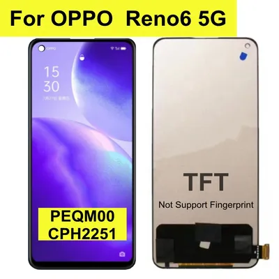 Ensemble écran tactile LCD TFT 6.43 pouces pour Oppo Reno6 5G OPPO PEQM00 CPH2251 Reno 6 5G hosps