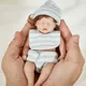 Poupées bébé fille réaliste 15cm/6 pouces doux beurre visage charmant dos Reborn collections