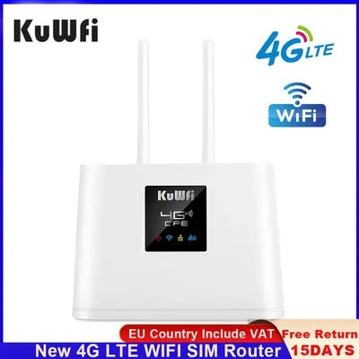 KuWFi-Routeur/Modem 4G Permanence 150Mbps 4G EpiWIFI Débloqué avec 2 Antennes Externes Port