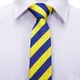 Cravate de Luxe à Rayures Bleues et Jaunes pour Enfant Vêtement de la raq de l'Enfant de 120cm de