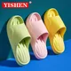 YISHEN – pantoufles d'été plates pour femmes légères EVA pantoufles de salle de bain confort