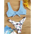 Ensembles de bikini string brésilien pour femmes maillots de bain coupe haute maillots de bain