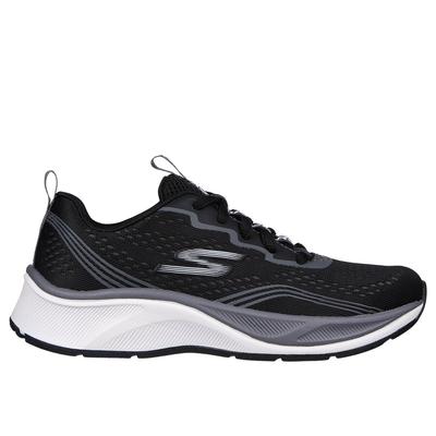 Skechers Boy's Elite Sport - Push-Pace Sneaker | Size 3.5 | Black/Charcoal | Textile/Synthetic | Machine Washable