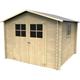 Abri jardin bois Mirama - 7.24 m² - 2.69 x 2.69 x 2.10 m - 19 mm