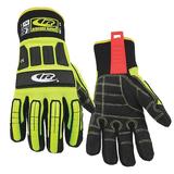 RINGERS GLOVES 297-11 Hi-Vis Cut Resistant Impact Gloves, A3 Cut Level,