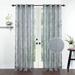 2 Pcs Sheer Curtains Panels for Doors 7.5 ft Polyester Transparent Light Filtering with SS Eyelet for Bedroom & Living Room