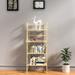 Bookshelf Ladder Shelf 4 Tier Tall Bookcase Modern Open Book Case