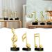 3 Pieces Music Note Resin Sculpture Table Statue Indoor Centerpiece Ornament Piano Lovers Craft Birthday Art Decor