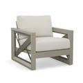 Dalilah Gray Aluminum Patio Arm Chair