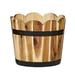 Millwood Pines Padminie Barrel Planter Wood in Brown | 9 H x 10.5 W x 10.5 D in | Wayfair 00FE8A0901CF4D008D4D07271E0A559F